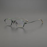 Reid Retro Rectangle Titanium Glasses Frame