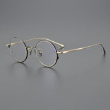 Chris Vintage Round Titanium Eyeglasses Frame