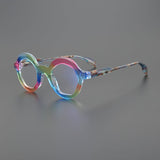 Elton Acetate Round Glasses Frame