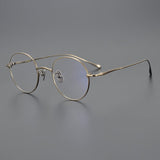 Dael Vintage Round Titanium Eyeglasses Frame