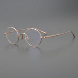 Biron Vintage Round Titanium Eyeglasses Frame