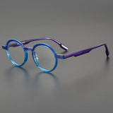 Matherne Retro Round Acetate Glasses Frame