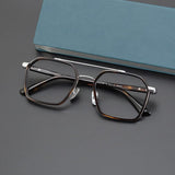 Keller Ultralight Vintage Double Bridge Titanium Glasses Frame