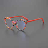 Intense Acetate Cat Eye Glasses Frame