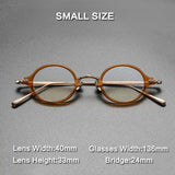 Drew Round Titanium Glasses Frame