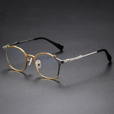 Kadin Retro Titanium Irregular Glasses Frame