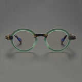 Yael Vintage Round Acetate Glasses Frame