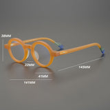 Yael Vintage Round Acetate Glasses Frame
