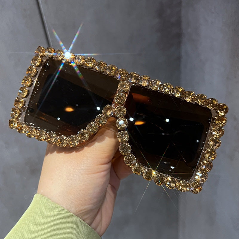 Maren Big Frame Rhinestone Sunglasses