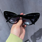 Dixie Oversized Cat Eye Rhinestone Sunglasses