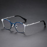 Kadin Retro Titanium Irregular Glasses Frame