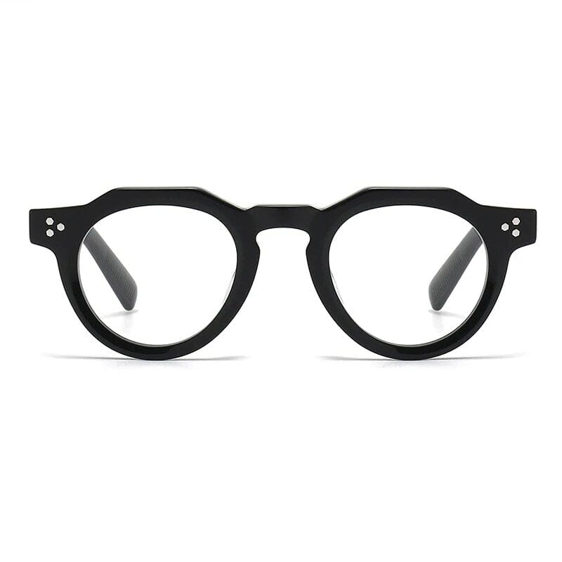 Dax Geometric Retro Acetate Glasses Frame Fomoloo