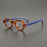 Atmore Vintage Acetate Glasses Frame Geometric Frames Southood Leopard 