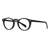 Barric Vintage Round Eyeglasses Round Frames Southood Black 