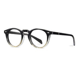 Barric Vintage Round Eyeglasses Round Frames Southood Black Green 