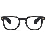 Bruce Vintage Rivet Square Glasses Frame