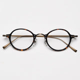 Chane Vintage Round Glasses Frame Round Frames Southood Leopard 