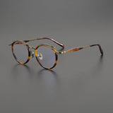 Cho Vintage Round Glasses Frame Round Frames Southood Bronze Leopard 