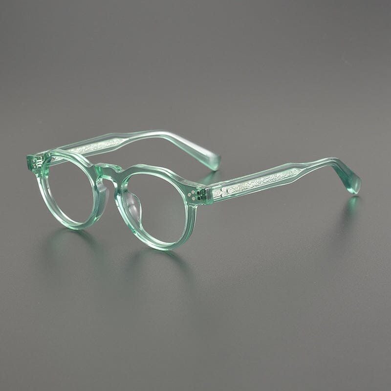 Crowe Vintage Acetate Glasses Frame Geometric Frames Southood Clear Green 