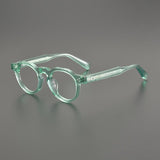 Crowe Vintage Acetate Glasses Frame Geometric Frames Southood Clear Green 