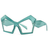 Jenny Oversized Irregular Square Glasses Frame