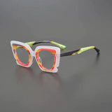 Cyndi Acetate Glasses Frame Cat Eye Frames Southood Multicolor 