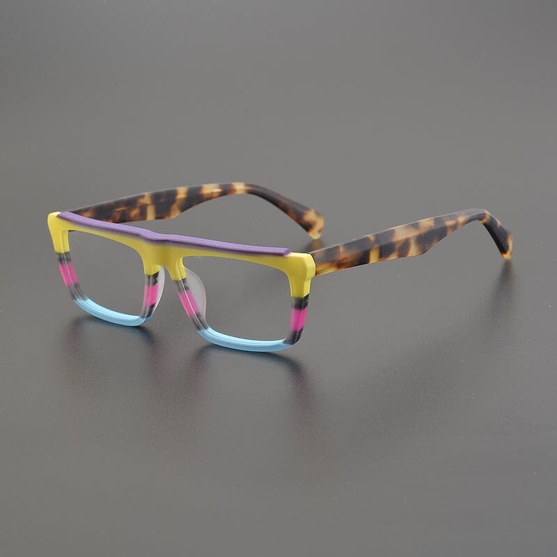 Dacio Acetate Rectangle Glasses Frame Rectangle Frames Southood Matte Colorful 