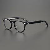 Eddy Rectangle Acetate Glasses Frame Rectangle Frames Southood Black 