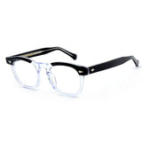 Eddy Rectangle Acetate Glasses Frame Rectangle Frames Southood Black Clear 