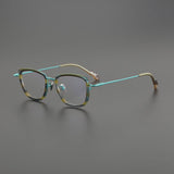 Genki Vintage Rectangle Glasses Frame Rectangle Frames Southood Blue 