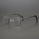 Pierson Titanium Square Flip Up Full Glasses Frame