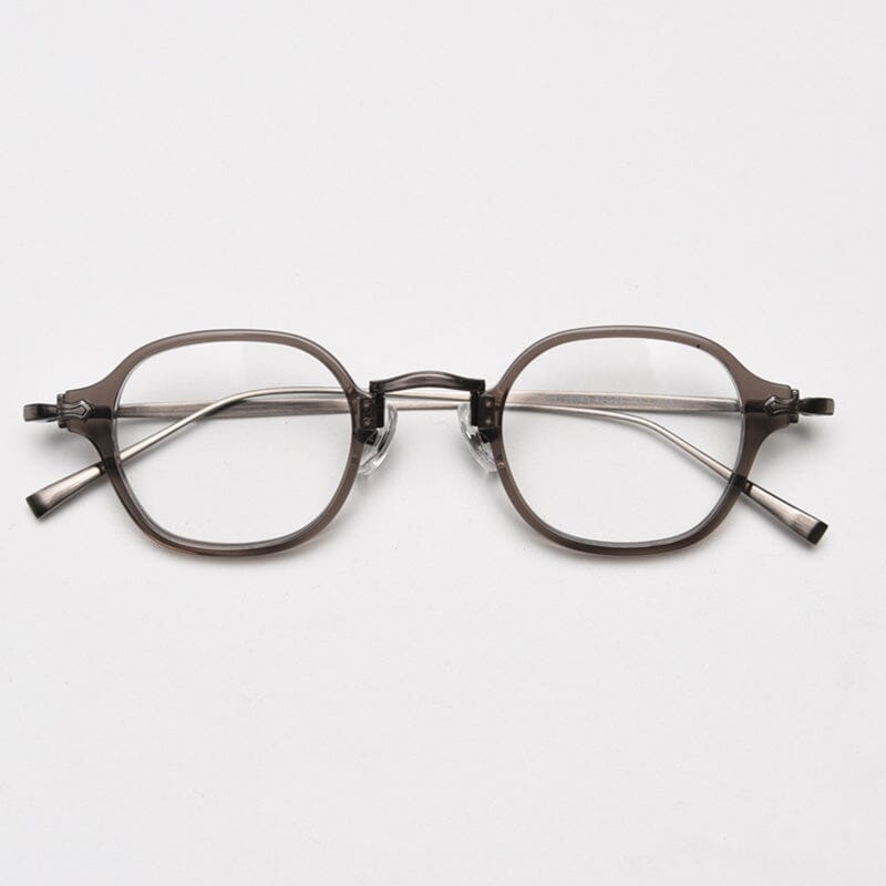 Hale Vintage Rectangle Glasses Frame Rectangle Frames Southood Grey 