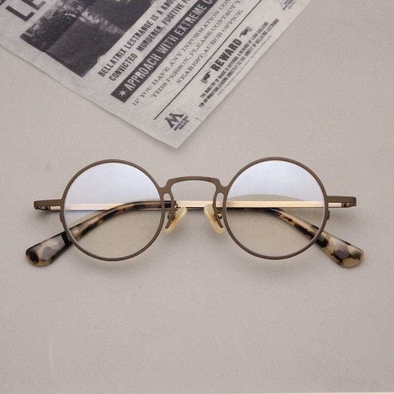 Hid Retro Round Glasses Frame Fomoloo
