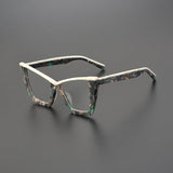 Isabel Acetate Glasses Frame Cat Eye Frames Southood Matte Green 