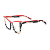 Isabel Acetate Glasses Frame Cat Eye Frames Southood Matte Red 