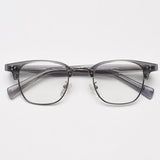 Kemp Vintage Browline Eyeglasses Frame Browline Frames Southood Grey Silver 