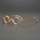 Leif Retro Round Acetate Glasses Frame Round Frames Southood Orange 