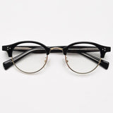 Lucky Vintage Browline Eyeglasses Frame Browline Frames Southood Black Gold 