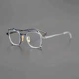 Ozuru Pilot Titanium Glasses Frame Aviator Frames Southood Clear 