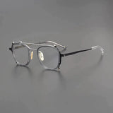 Ozuru Pilot Titanium Glasses Frame Aviator Frames Southood Gray 