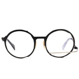Perry Irregular High-End Retro Round Glasses Frame