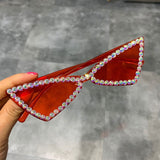 Sexy Triangle Rhinestone Sunglasses UV400
