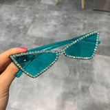 Sexy Triangle Rhinestone Sunglasses UV400