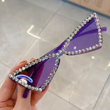 Sexy Triangle Rhinestone Sunglasses UV400