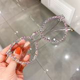 Sexy Triangle Rhinestone Sunglasses UV400
