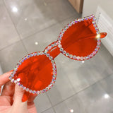 Sexy Triangle Rhinestone Sunglasses UV400