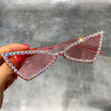 Sexy Triangle Rhinestone Sunglasses UV400