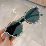 Sexy Triangle Rhinestone Sunglasses UV400