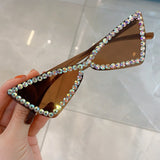 Sexy Triangle Rhinestone Sunglasses UV400