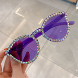 Sexy Triangle Rhinestone Sunglasses UV400
